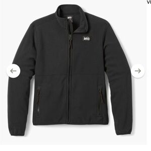 REI Kids Black Trailmade fleece Jacket